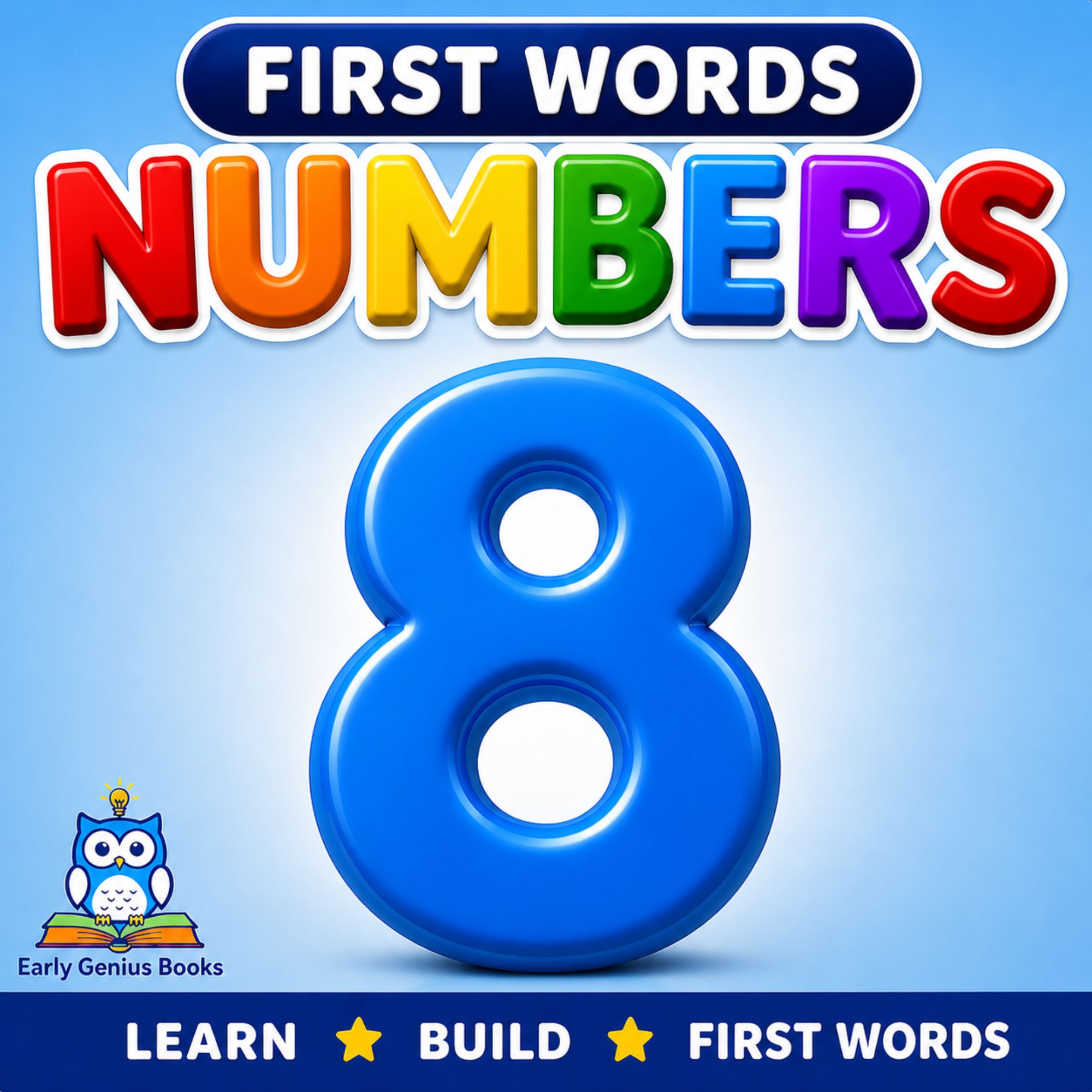 Toddler numbers and counting learning book cover for ages 1 to 4